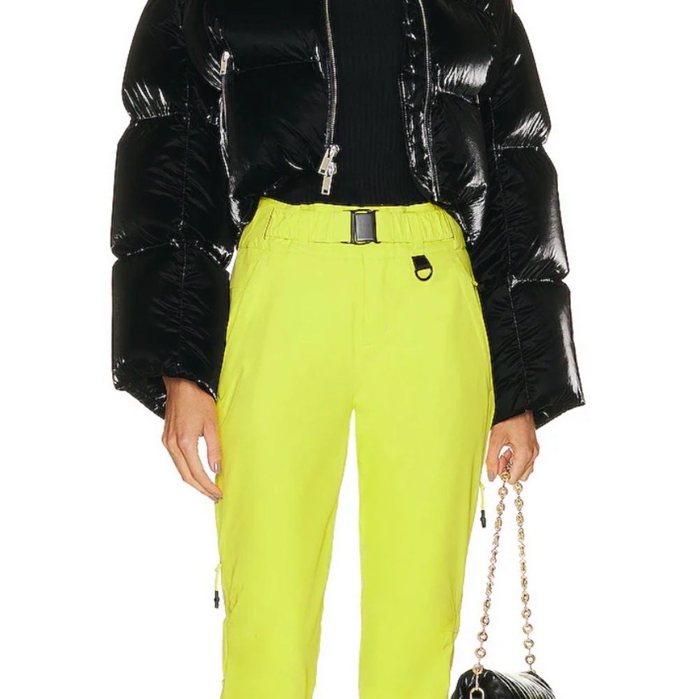 Neon Yellow Holden Belted Alpine Snow  Pants